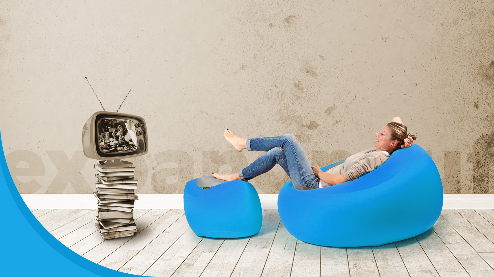 Expandpouf, relax pouf originale, Pouf da interno italiano